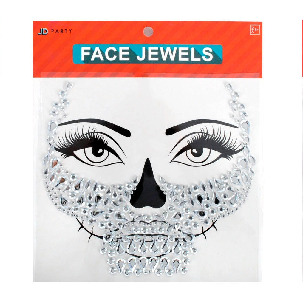 Halloween Face Jewels (Silver Mouth) image 0