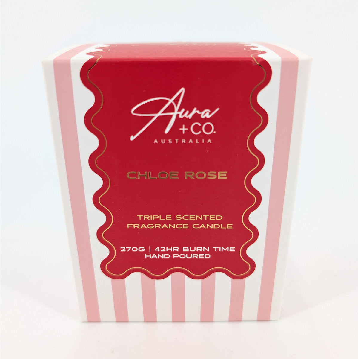 270G Signature Glass Lid Candle - Chloe Rose