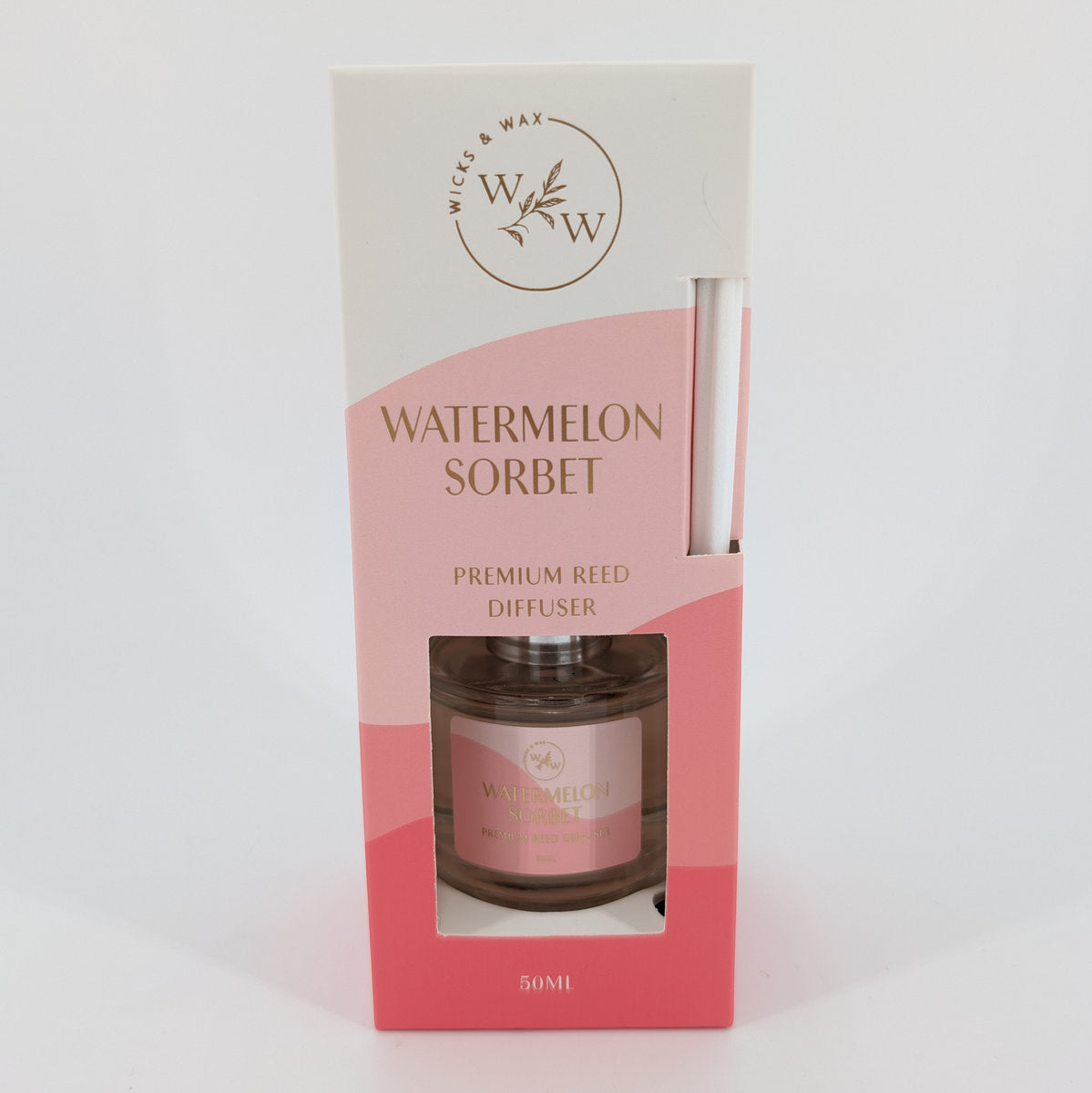 50ml Wicks & Wax Diffuser - Watermelon Sorbet