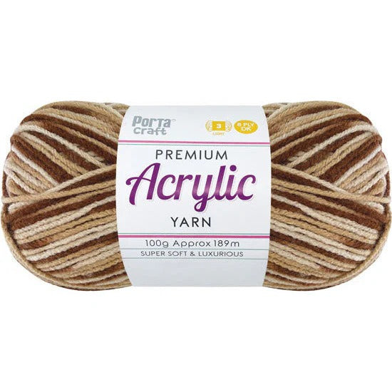 Acrylic Yarn 100g 189m 8ply - Mahogany