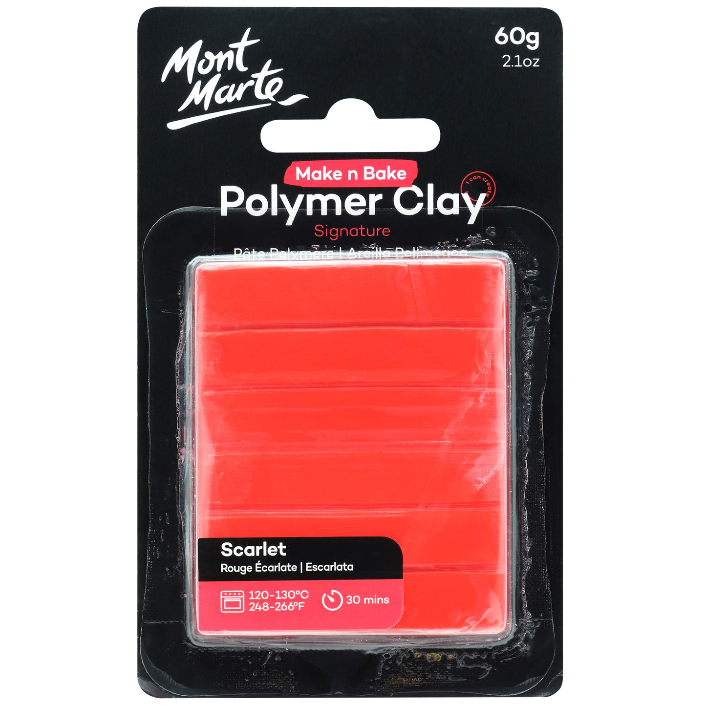 Make n Bake Polymer Clay 60g - Scarlet image 0