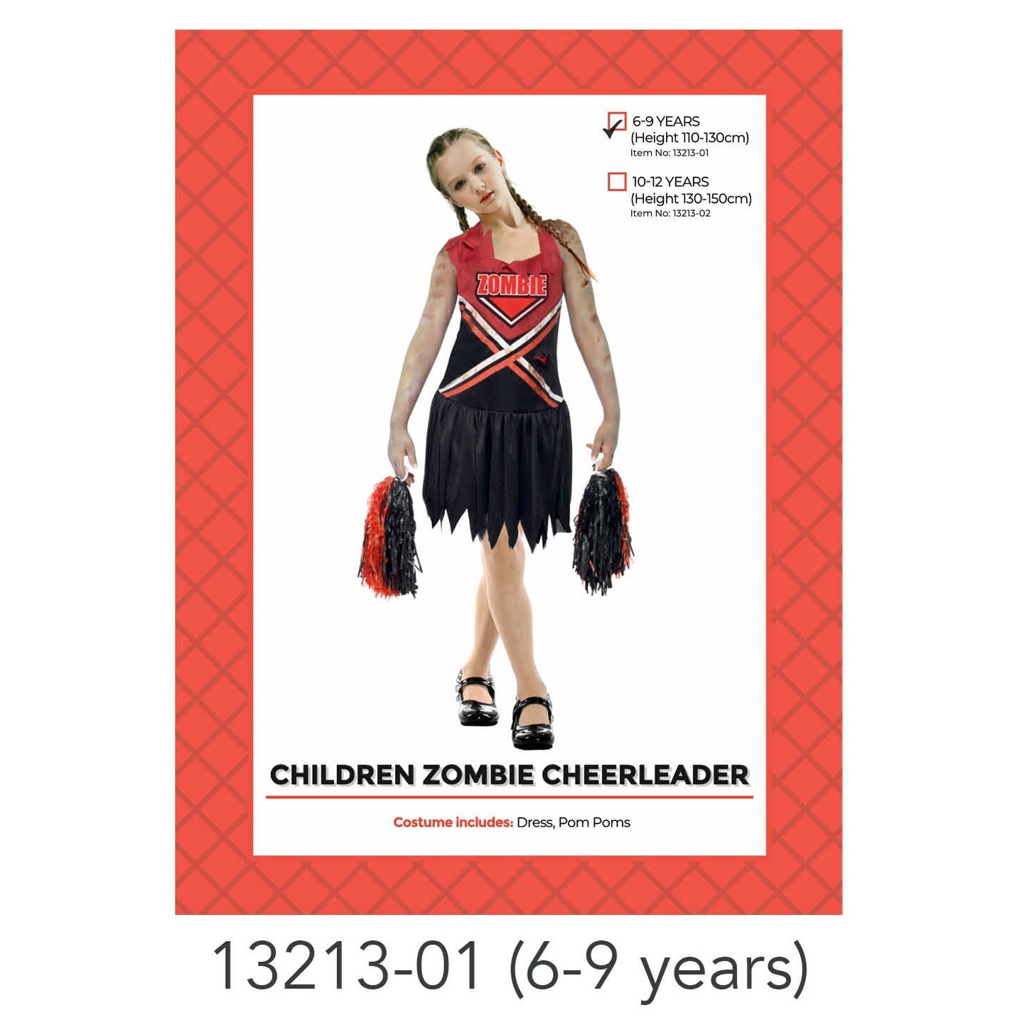 Children Zombie Cheerleader Costume (6-9 years) image 0