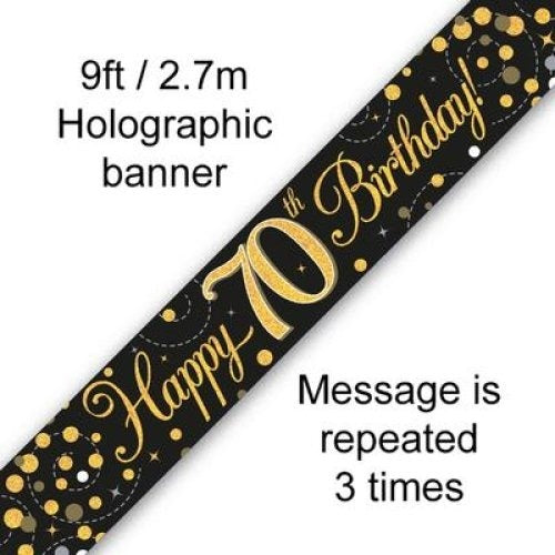 Sparkling Fizz Black Banner 2.7m #70