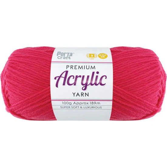 Acrylic Yarn 100g 189m 8ply - Watermelon