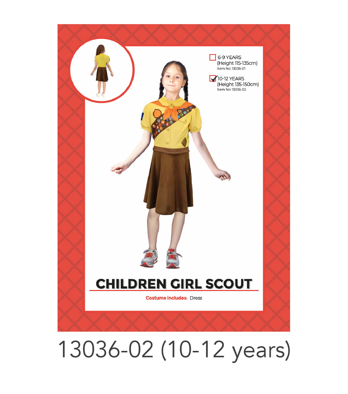 Children Girl Scout Costume (10-12 years)