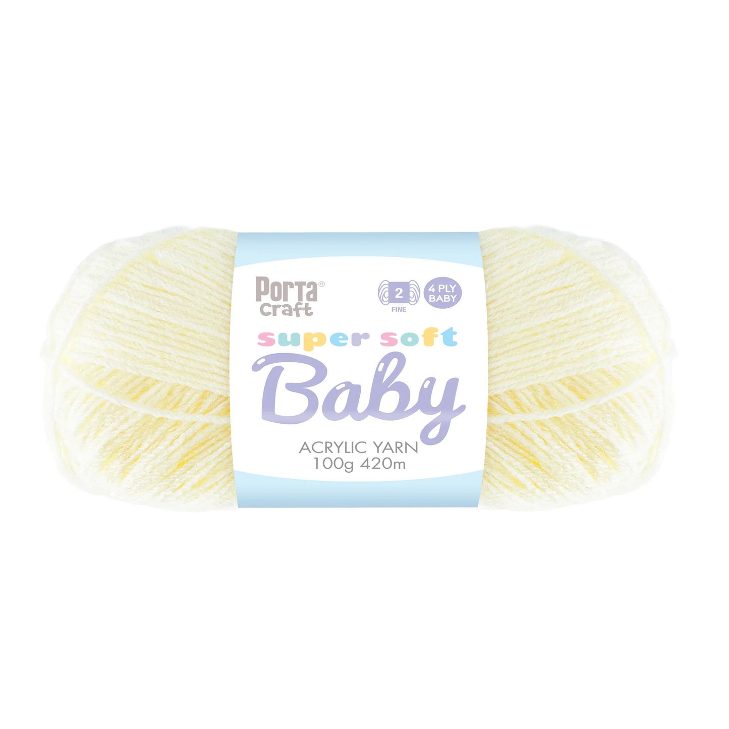 Super Soft Baby Acryl Yarn 420m 4ply Cream