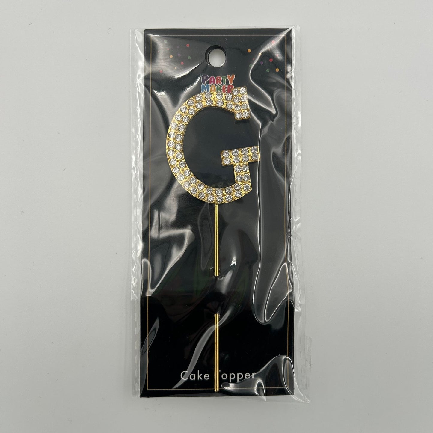 Gold Letter Cake Topper - G image 0