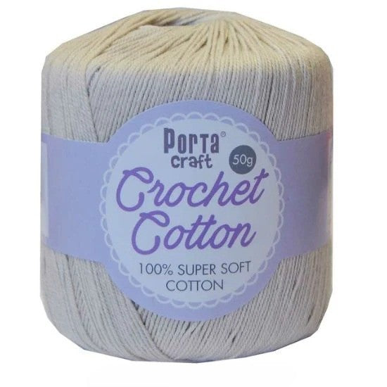 Crochet Cotton 50g 8ply Eggnog