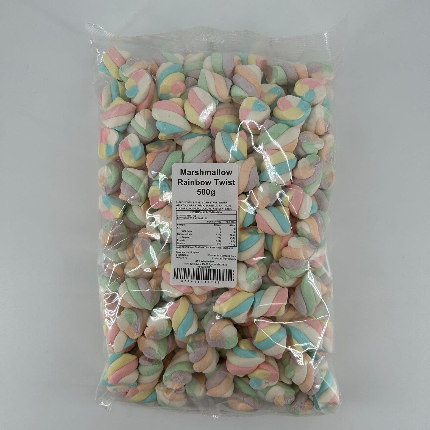 Marshmallow Rainbow Twist 500g image 0