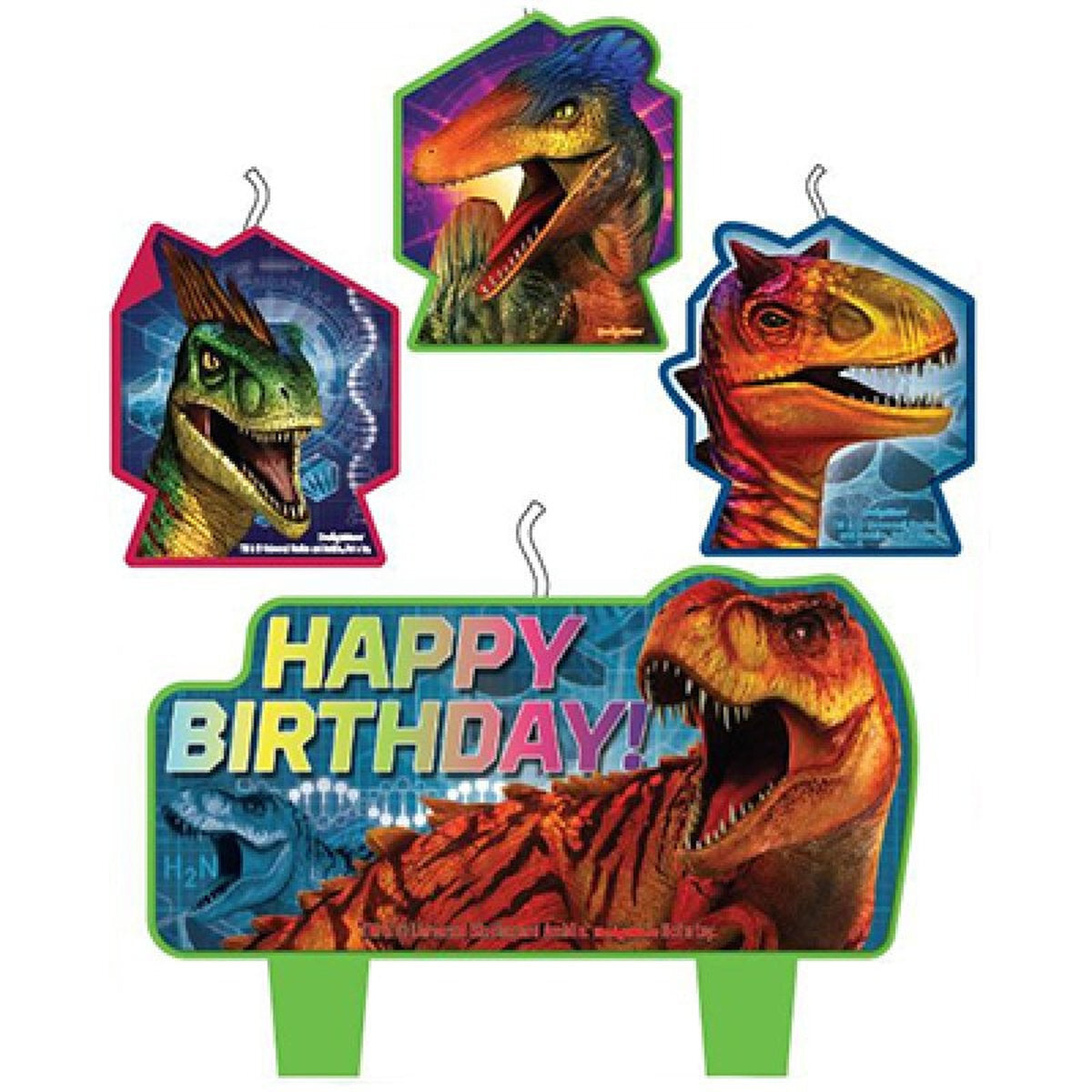 Jurassic World Birthday Candle