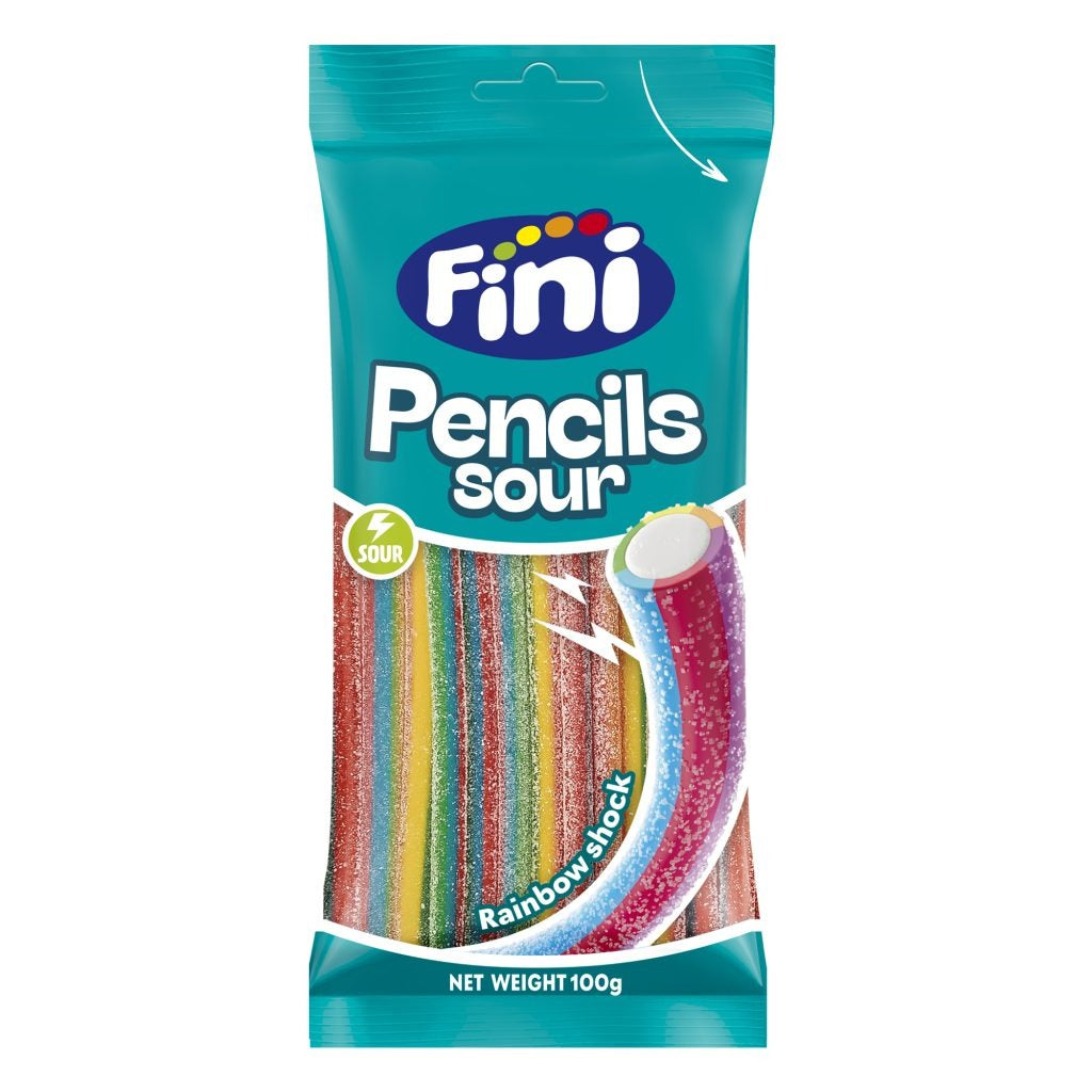 Fini Sour Pencils Rainbow 100g