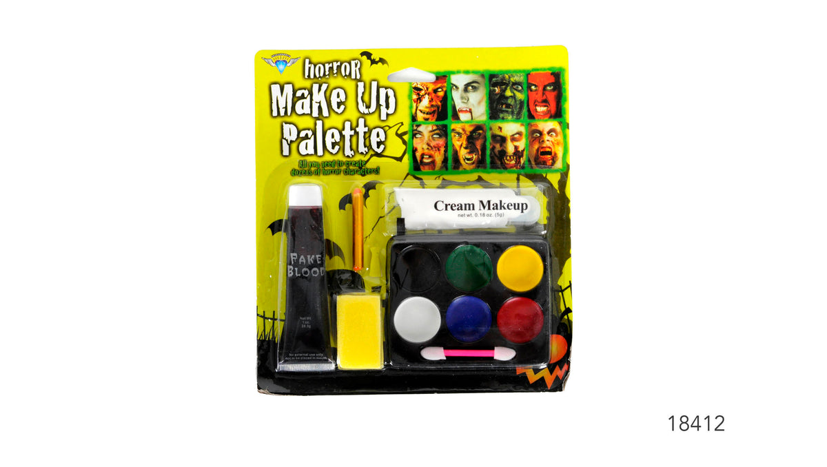 Make up palette with blood
