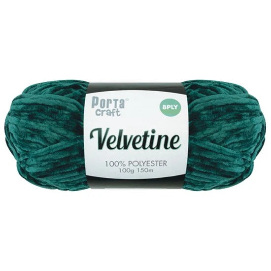 Velvetine Yarn 100g 150m Jungle Green