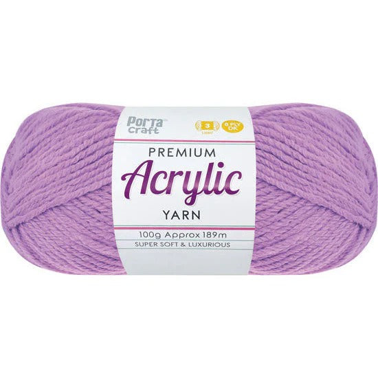 Acrylic Yarn 100g 189m 8ply - Jasmine