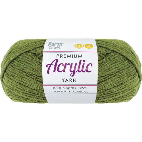 Acrylic Yarn 100g 189m 8ply - Pine