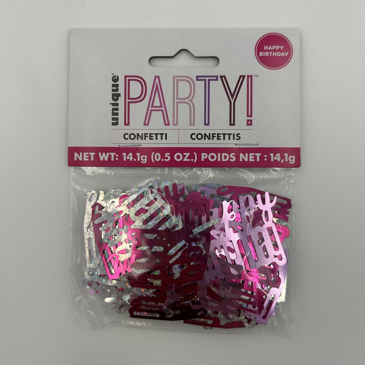 Pink Happy Birthday Table Confetti 14g image 0