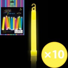 Glowstick 6" on String Yellow 10pcs image 0