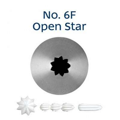 Piping Tip Open Star 6F image 0