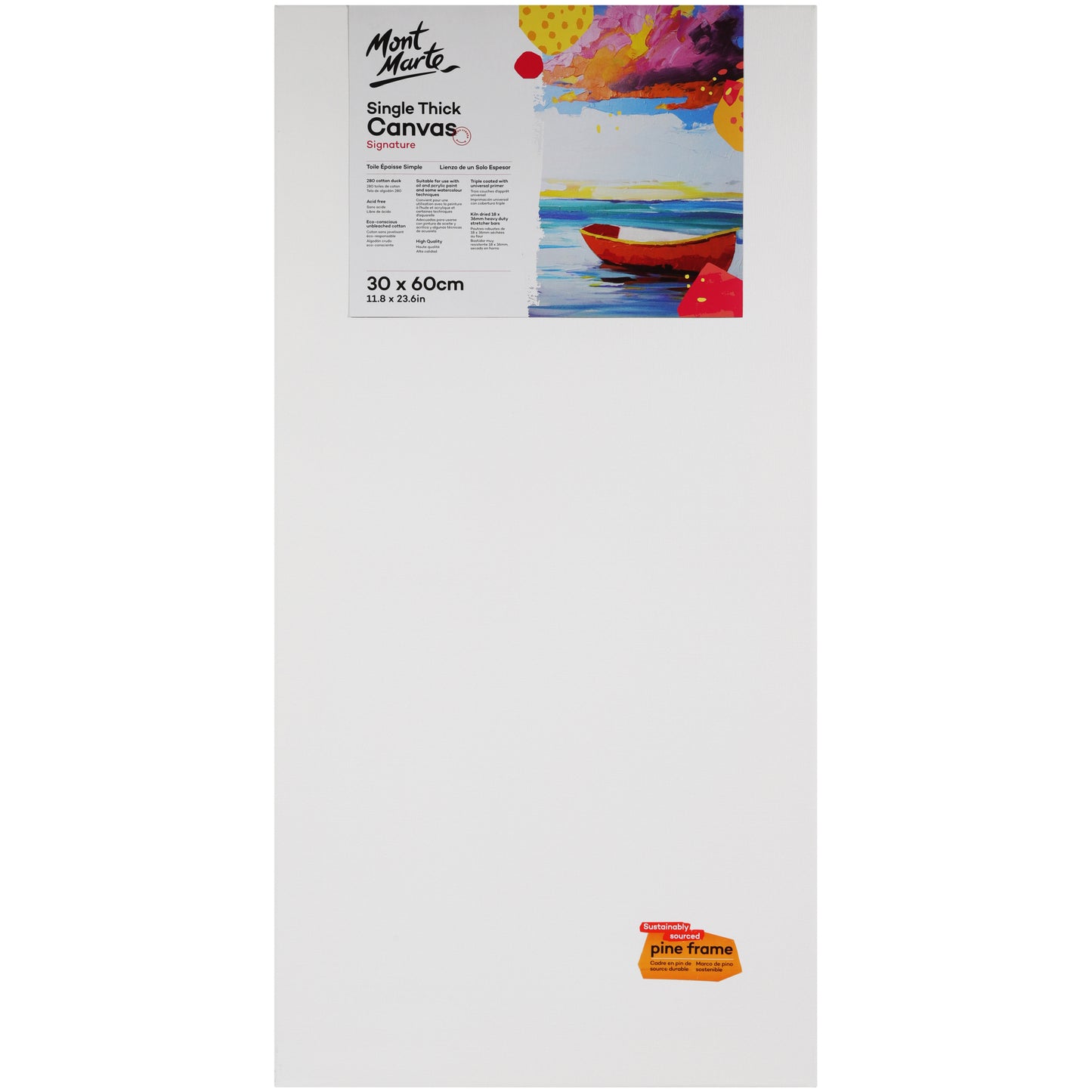 Signature Canvas Pine Frame S.T. 30x60cm image 0