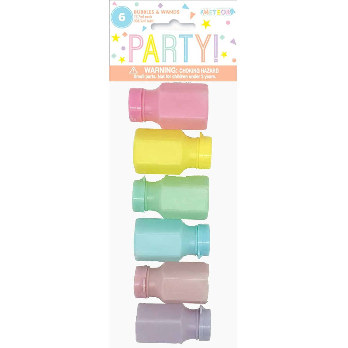 6 PASTEL BUBBLE BOTTLES & WANDS image 0