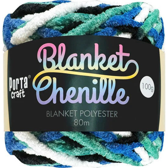 Chenille Blanket Yarn 100g 80m Multi Torres Strait Islander