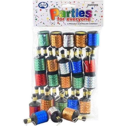 Pull String Party Poppers 20pk