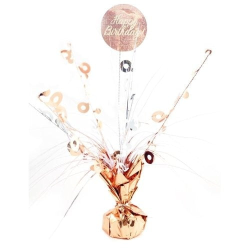 Centrepiece Rosegold Happy Birthday