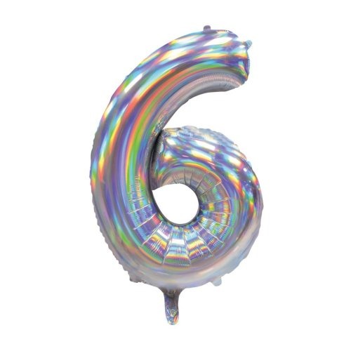34" Decrotex Foil Balloon - Irid.Silver #6