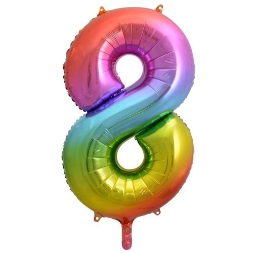 34" Decrotex Foil Balloon - Rainbow #8