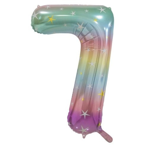 34" Decrotex Foil Balloon - Pastel Rainbow #7