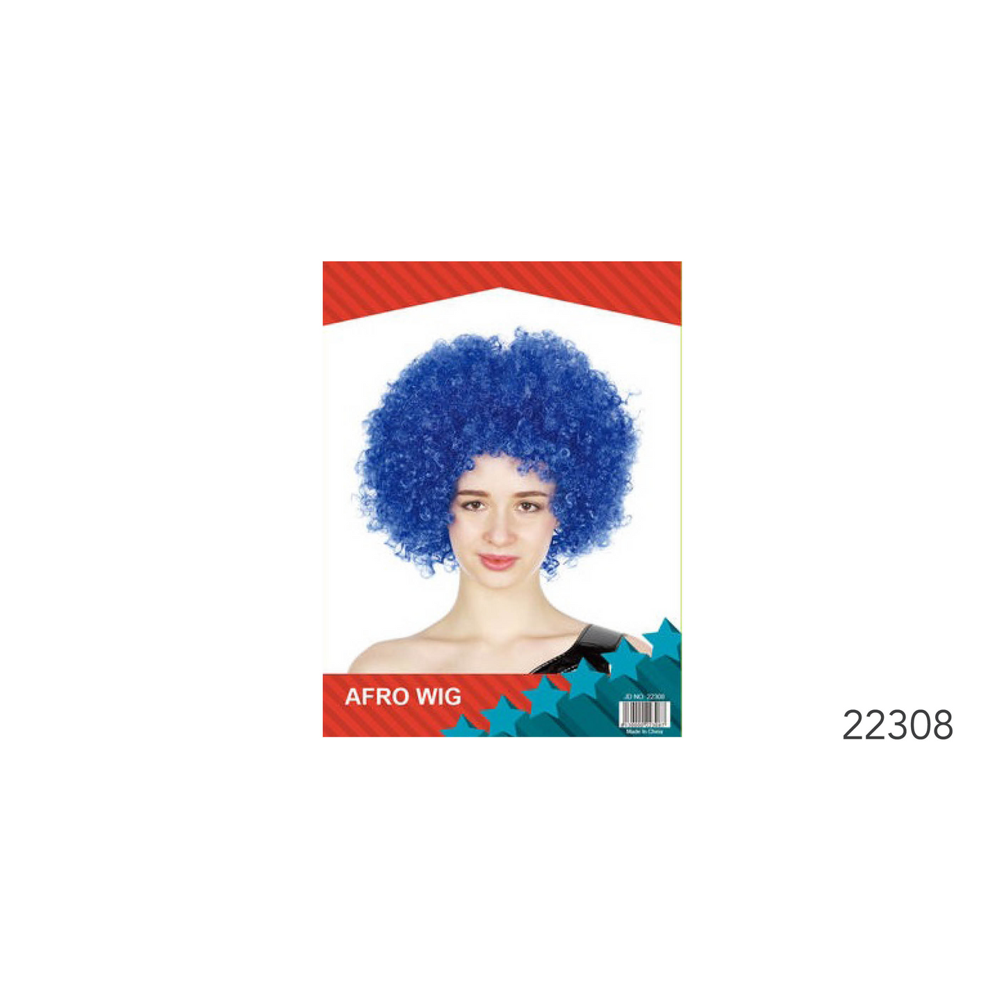 Afro Wig Blue