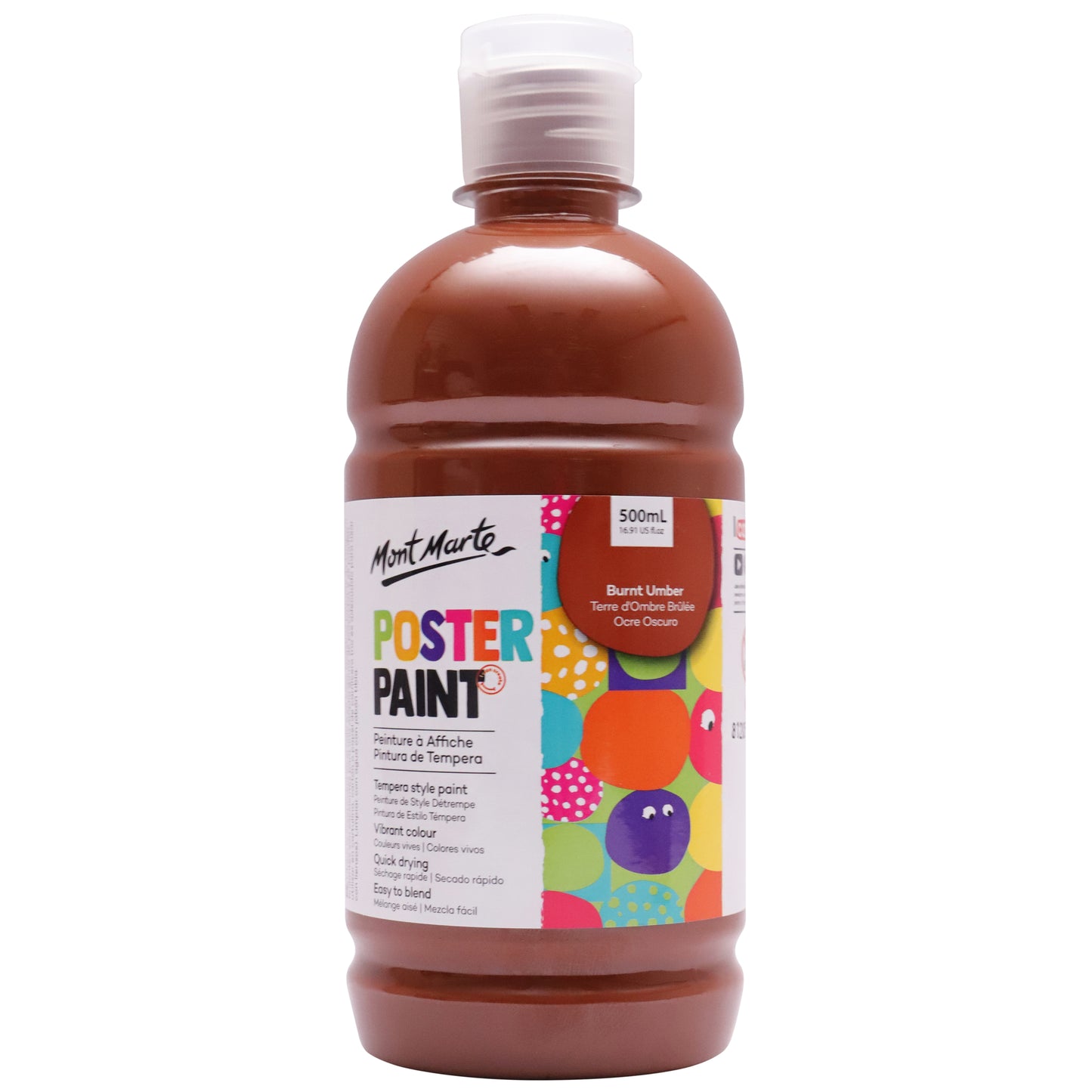 Poster Paint 500ml - Burnt Umber image 0