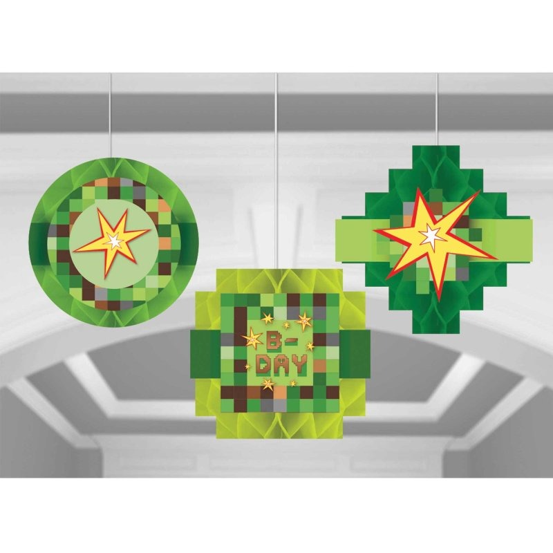 TNT Party! Honeycomb Hanging Decorations 3pk