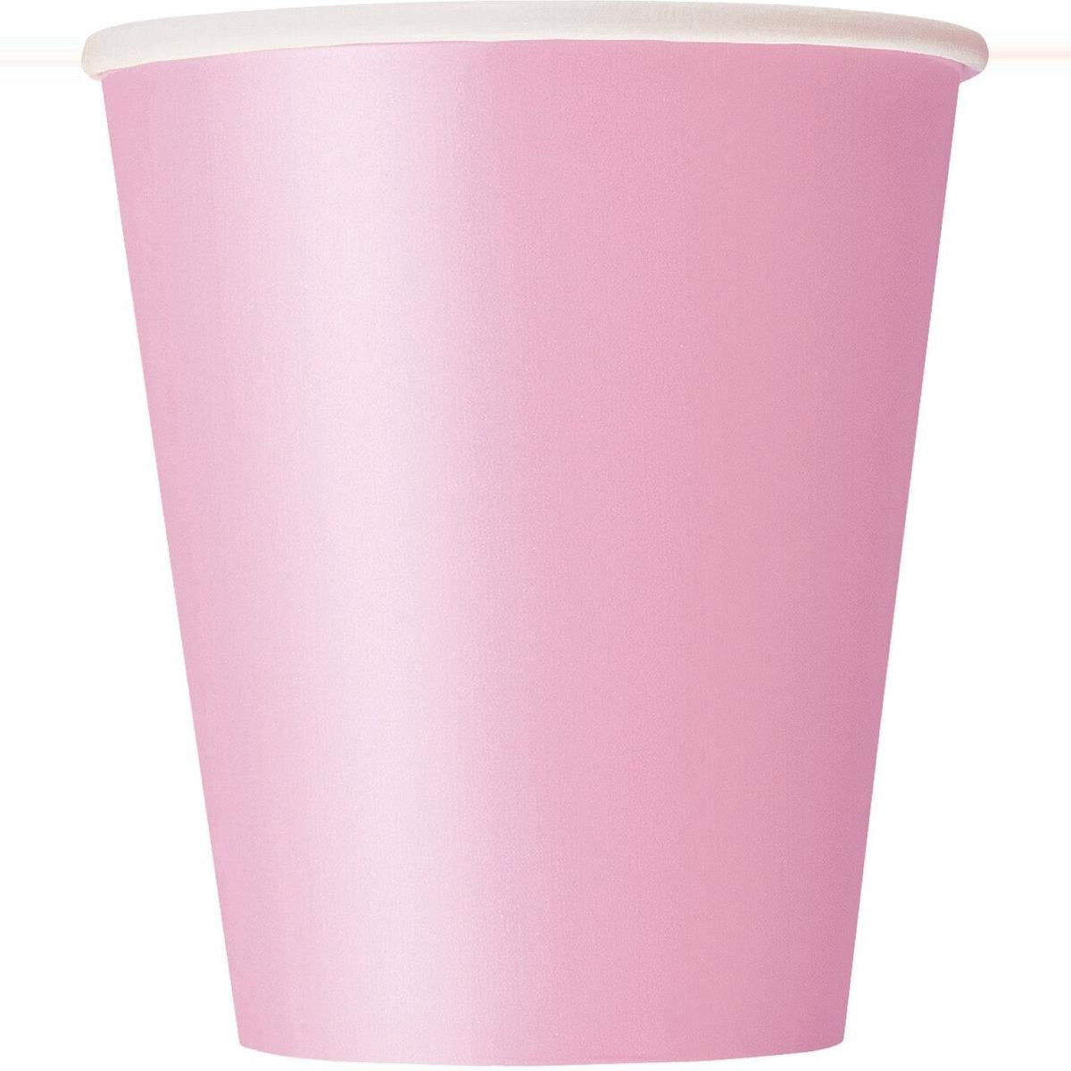 Lovely Pink 266ml 8pk Paper Cups
