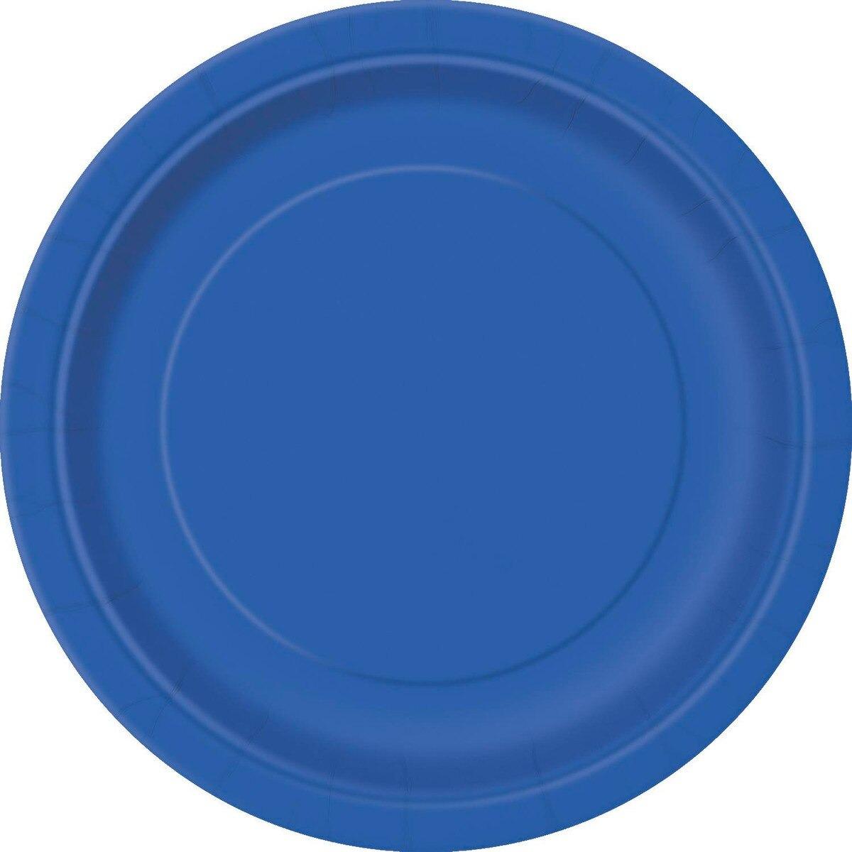 Royal Blue 17cm 8pk Paper Plates