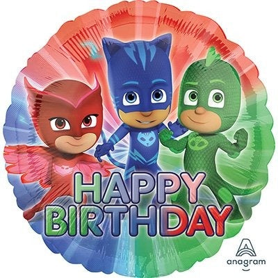 Standard HX PJ Masks HBD 60cm Foil Balloon