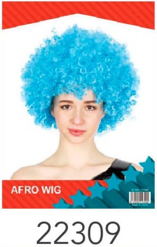 Afro Wig Light Blue image 0