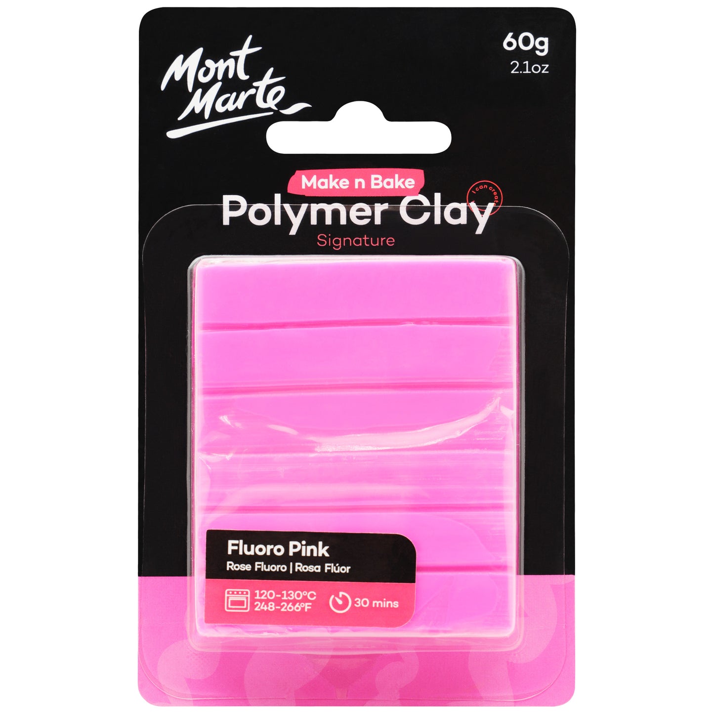 Make n Bake Polymer Clay 60g - Fluoro Pink image 0