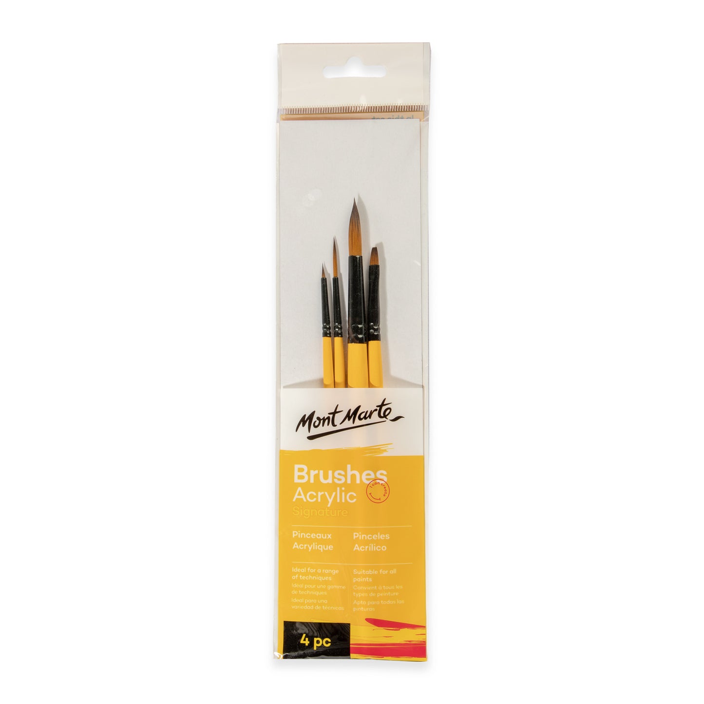 Gallery Series Brush Set Acrylic 4pc image 0