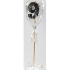 Black Glitter Candle #9