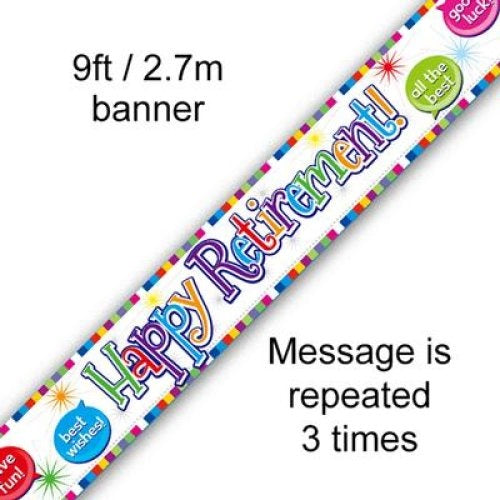 BANNER 2.7M HAPPY RETIREMENT image 0