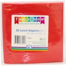 Red Lunch Napkins 2ply - 50pk image 0