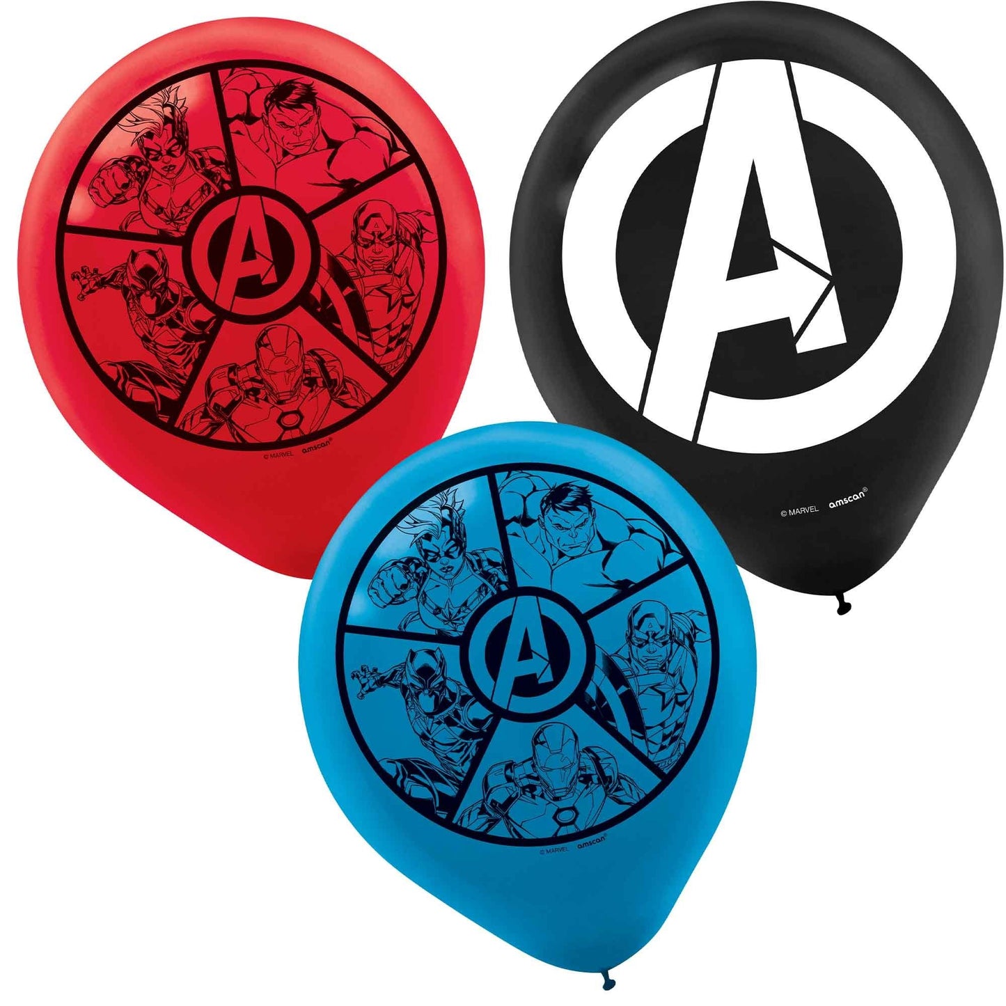 6 Marvel Powers Unite 30cm Latex Balloons image 0