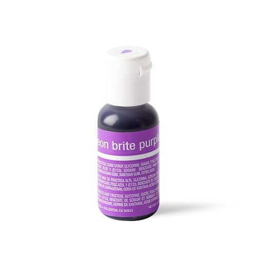 Chefmaster Liqua-Gel Neon Purple 0.7oz/20ml image 0