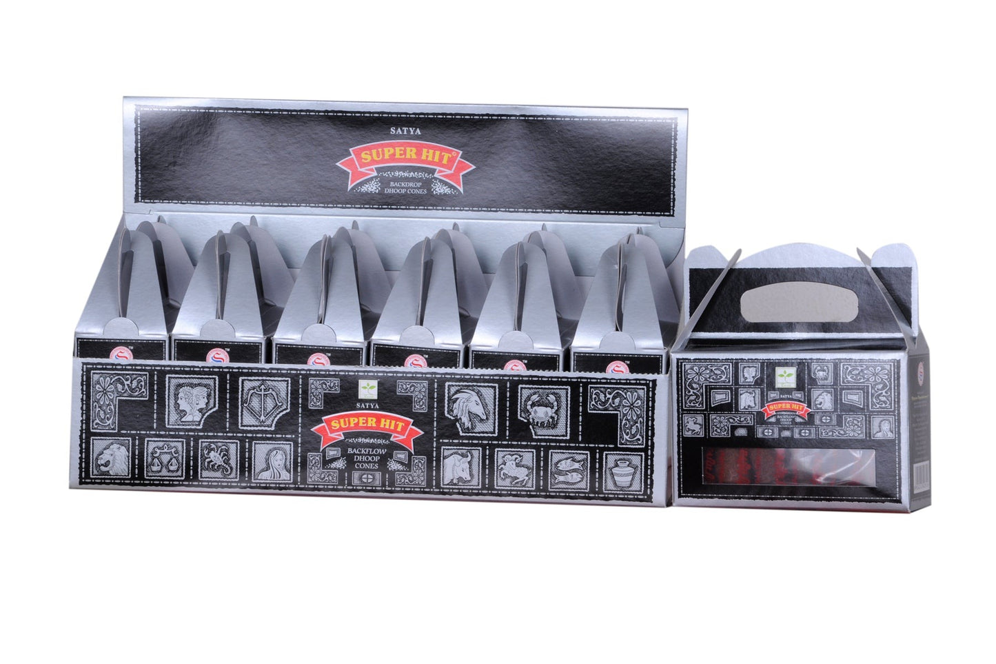 Satya Super Hit Backflow Dhoop Cone 6 Pkts x 24 image 0