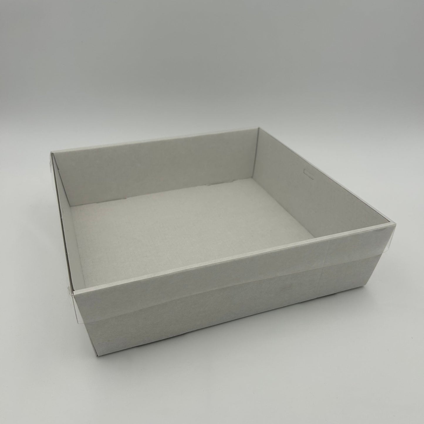 3pk White Sq. Grazing Box + Lid Large (28*28*8cm) image 0