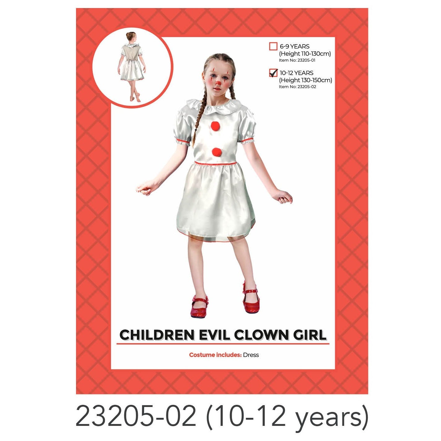 Children Killer clown costume 10-12 years image 0