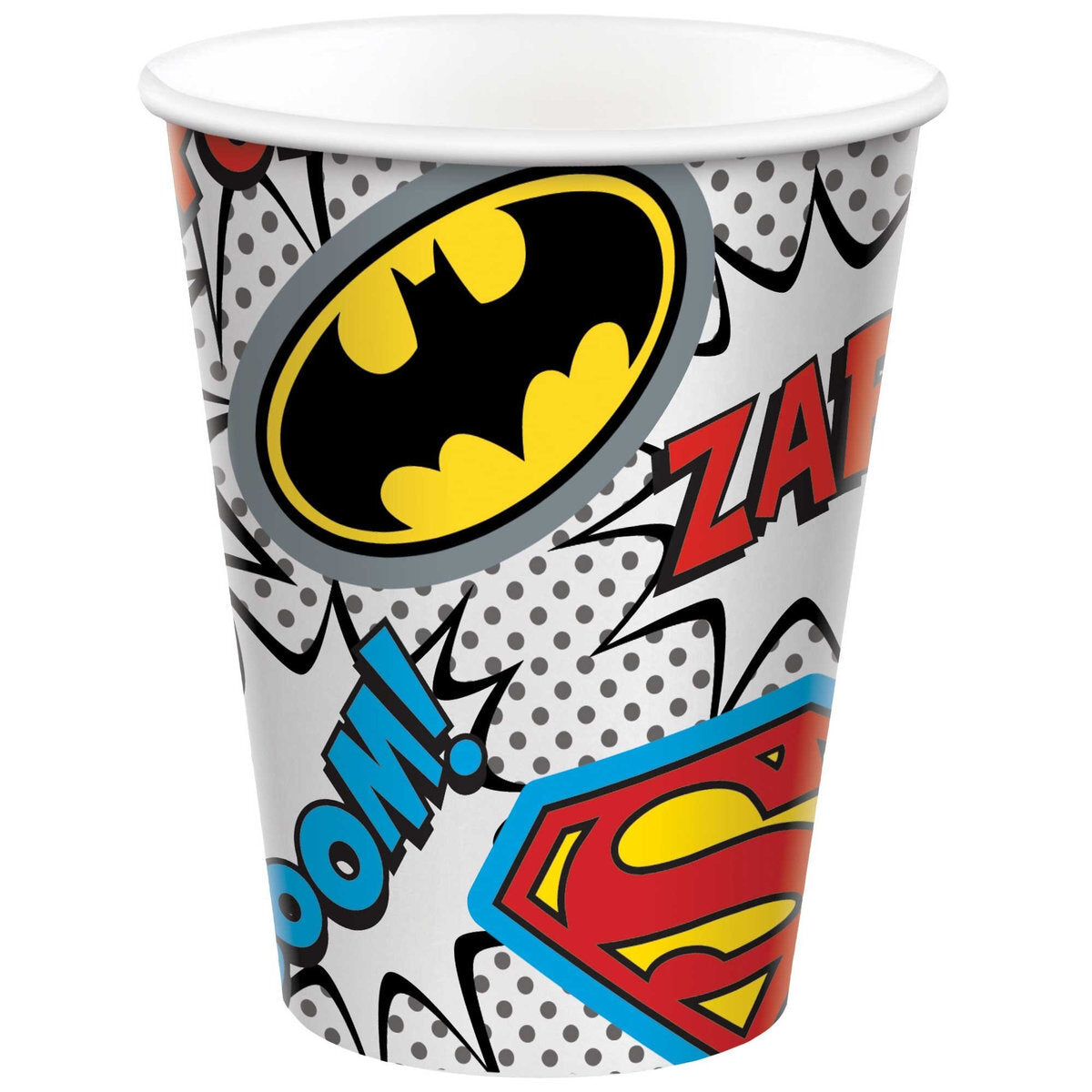 8 Justice League Heroes Unite 9oz/266ml Paper Cups