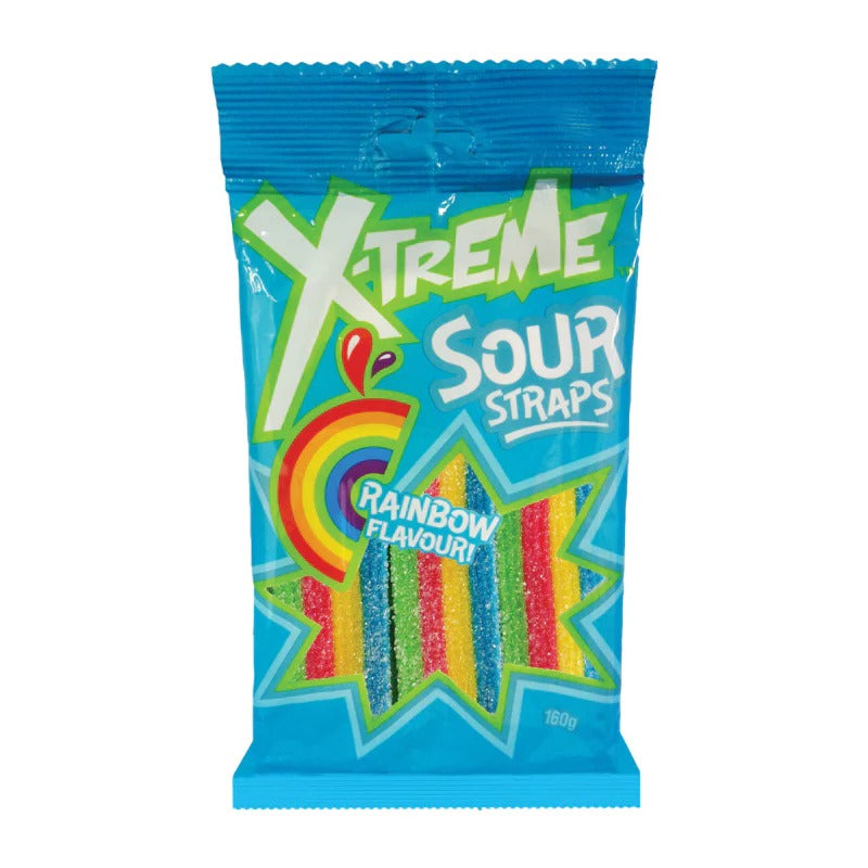 X-Treme Sour Straps Rainbow 160g