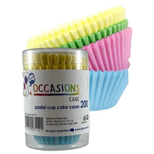 CUPCAKE CASES 200 PASTEL ASSTD image 0